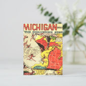 Carte Postale Michigan - État Wolverine (Debout devant)