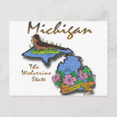 Carte Postale Michigan État Wolverine Robin Apple (Devant)