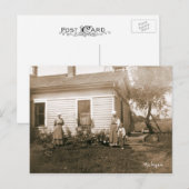 Carte Postale Michigan Homestead Old Fashied (Devant / Derrière)