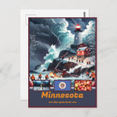 Carte Postale Michigan Marvels & Motto (Devant / Derrière)