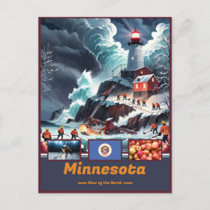 Carte Postale Michigan Marvels & Motto