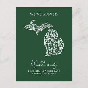 Carte Postale MICHIGAN   Notre changement d'adresse