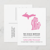 Carte Postale MICHIGAN  Nous avons déménagé Nouvelle adresse Nou (Devant / Derrière)