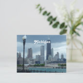 Carte Postale Michigan Skyline (Debout devant)