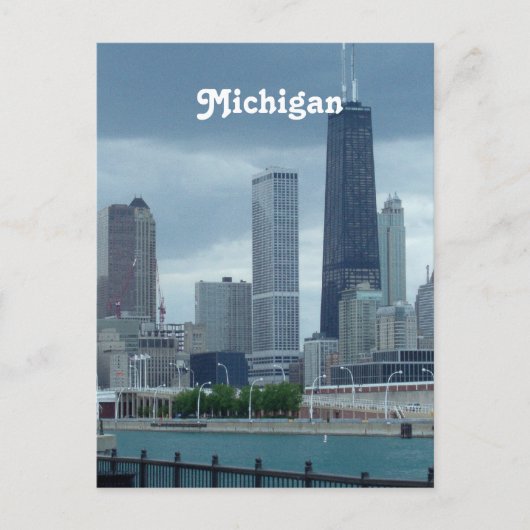 Carte Postale Michigan Skyline (Devant)