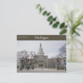 Carte Postale Michigan State Capitol Lansing Michigan (Debout devant)