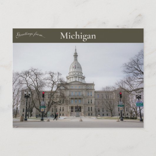 Carte Postale Michigan State Capitol Lansing Michigan (Devant)