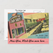 Carte Postale Michigan, Tea Garden Café, Grand Rapids (Devant / Derrière)