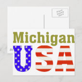 Carte Postale Michigan USA ! (Devant / Derrière)