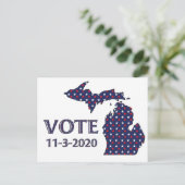Carte Postale Michigan Vote (Debout devant)