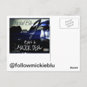 CARTE POSTALE MICKIE BLU (Dos)