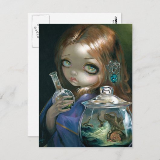 Carte postale "Microcosme : Monstres marins" (Devant / Derrière)