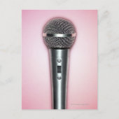 Carte Postale Microphone Chrome (Devant)