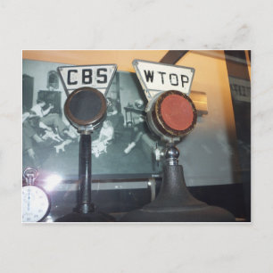Carte Postale Microphones antiques