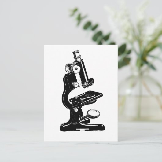 Carte Postale Microscope (Debout devant)