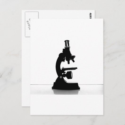 Carte Postale Microscope (Devant / Derrière)