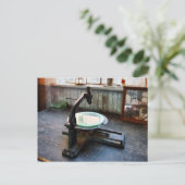 Carte Postale Microscope à l'ancienne (Debout devant)