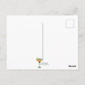 Carte Postale Mid Century Modern Art Shamrock Martini Sláinte!  (Dos)