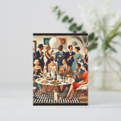 Carte Postale Mid Century Modern The Martini Intellectuals  (Debout devant)