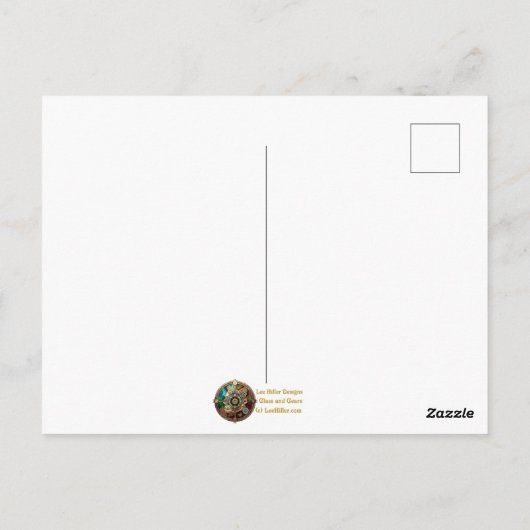 Carte Postale Mid Century Space Age Art Galaxy Waves (Dos)