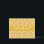 Carte Postale Mid Mod Géométrique Jaune Rose Nouvelle Adresse No<br><div class="desc">Mid Mod Géométrique Jaune et Rose Mariage Personnalisé Nouvelle Adresse Nous Avons Déplacé Carte Postale</div>