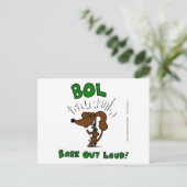 Carte postale Midge "BOL Bark Out Loud" (Debout devant)