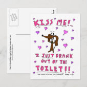 Carte postale Midge 'KISS ME' (Devant / Derrière)