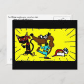 Carte postale Midge Superhero Trio (Devant / Derrière)