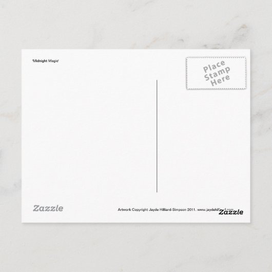 Carte postale 'Midnight Magic' (Dos)