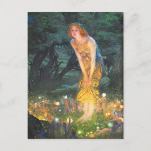 Carte Postale Midsummer Eve (1908) par Edward Robert Hughes