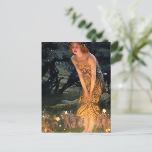Carte Postale "Midsummer Eve" par Edward Robert Hughes (Debout devant)