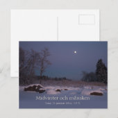 Carte Postale Midvinter och månsken Vasa Vaasa Finland CC0827 (Devant / Derrière)