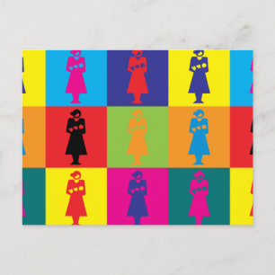 Carte Postale Midwifery Pop Art
