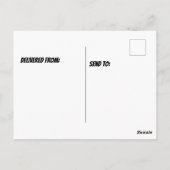 Carte Postale Miel abeille polinant tournesol (Dos)