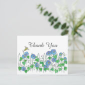 Carte Postale Miel Bee Morning Gloire Fleurs Merci (Debout devant)