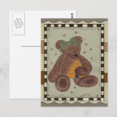 Carte Postale Miel d'ours de nounours (Devant / Derrière)