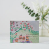 Carte Postale Miel et abeilles (Debout devant)
