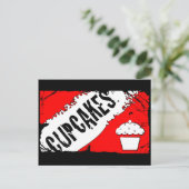 Carte Postale miettes cupcakes (Debout devant)