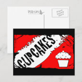 Carte Postale miettes cupcakes (Devant / Derrière)