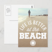Carte Postale Mieux À La Plage (Devant / Derrière)
