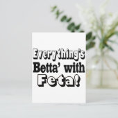 Carte Postale Mieux avec Feta (Debout devant)