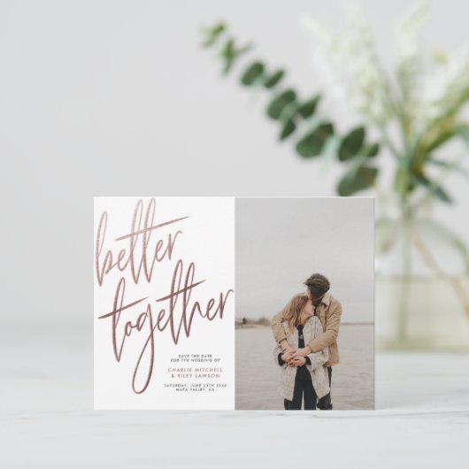 Carte Postale Mieux vaut Broyer L'Or Rose Ensemble Enregistrer L (Debout devant)