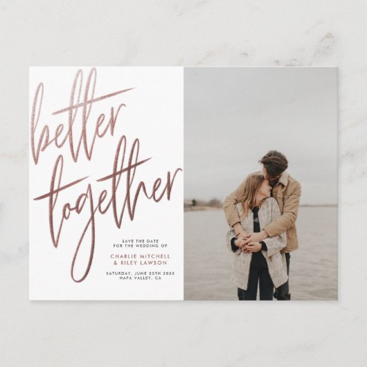 Carte Postale Mieux vaut Broyer L'Or Rose Ensemble Enregistrer L (Devant)