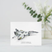 Carte Postale Mig-29 Fulcrum C, Armée de l'air ukrainienne (Debout devant)