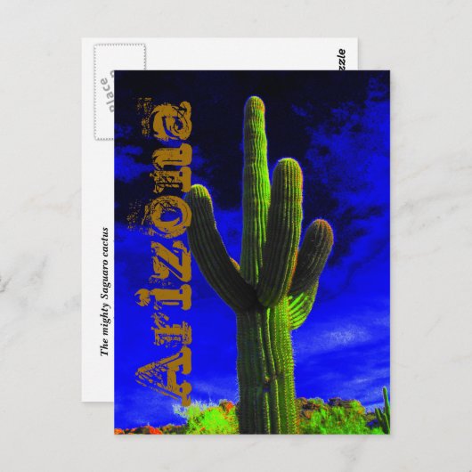 Carte Postale Mighty Saguaro (118), Arizona (Devant / Derrière)