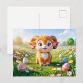 Carte Postale Mignon Bélier de la Zodiaque 3D (Devant / Derrière)