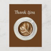 Carte Postale mignon café ou vendeurs merci (Devant)