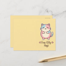 Mignon Chat Kawaii Gratuit Câlins Pastel