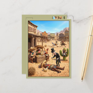 Carte Postale Mignon Chihuahua anthropomorphe 3D
