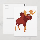 Carte Postale Mignon élan (Devant / Derrière)